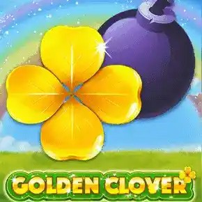 Official Crash Games logo: Golden Clover by Onlyplay at Betico Casino