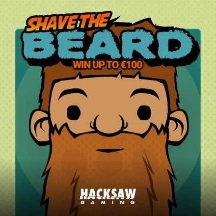 Official Lottery logo: Shave the Beard by Hacksaw Gaming at Betico Casino